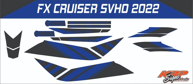Yamaha Waverunner FX SVHO 2014 Decal Kit – Warning Graphics & Sticker Set