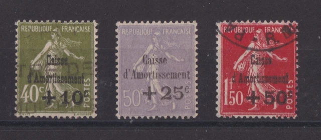 LOT 421 - Timbres France : Caisse D'Amortissement Série N°249/251 - Neuf Sans Charnière - Années 1900-1940