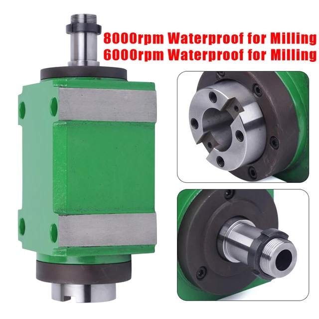 NEW! 2HP 8000rpm Spindle Unit Power Head for CNC Milling Machine 45 Steel USA