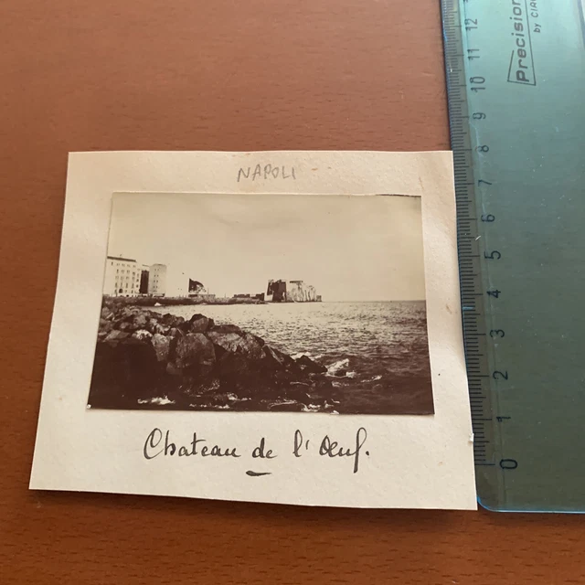 NAPOLI   1900-1910 Foto Albumina originale Castello