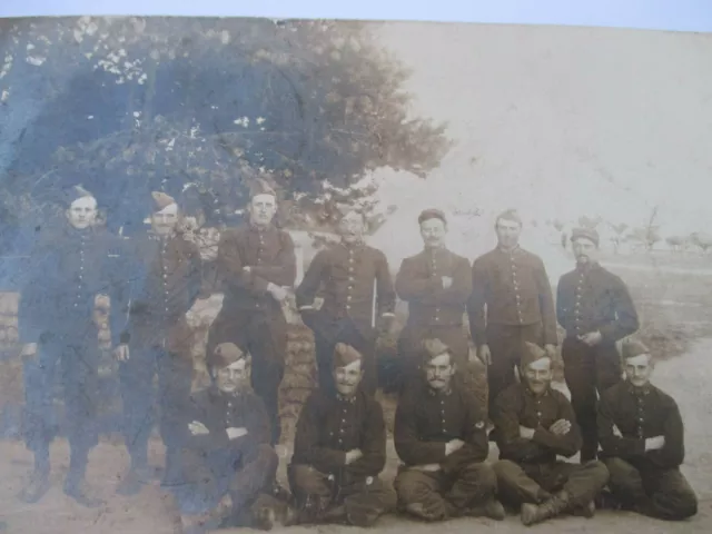 CPa carte photo groupe de militaire du 64e Régiment d'infanterie 3