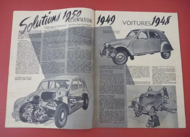 2 Magazines L'AUTOMOBILE Sports mécaniques 1949 n° Spécial + Salon de l'aviation 2