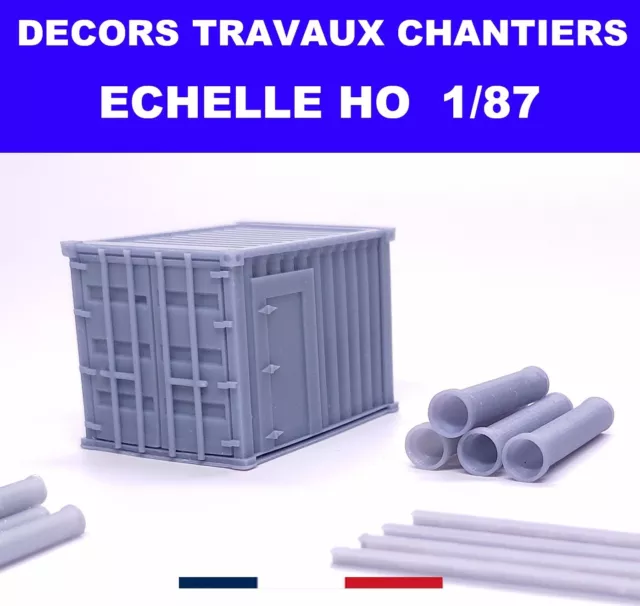 Best Ho ++ Lot 27 Equipements 1/87 Decors Travaux Chantiers Voie Train Electique