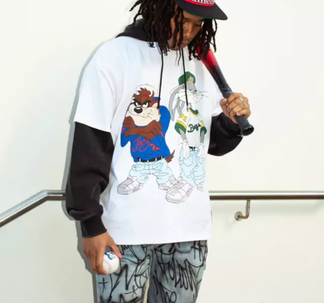 Hood bugs bunny shirt cheap