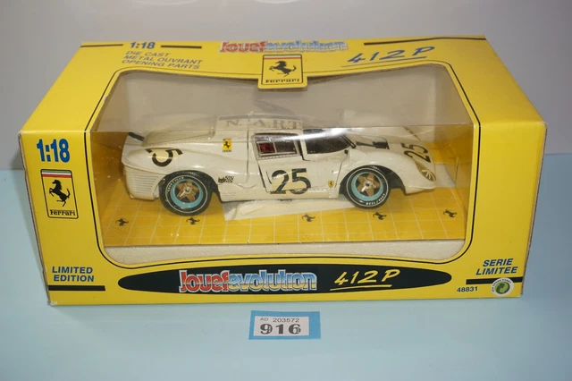 JOUEF EVOLUTION 1:18 FERRARI 412P N.A.R.T. Le Mans 1967 Die-Cast NEW