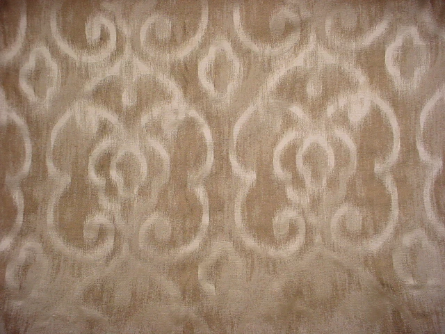 18-3/8Y Kravet Lee Jofa Brown Arabesque Scroll Damask Drapery Upholstery Fabric 4