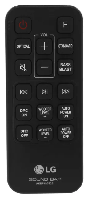 Original LG COV33552424  AKB74935621 Remote Control for SJ2 Wireless Sound Bar