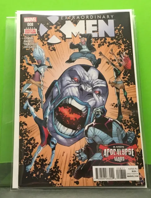 EXTRAORDINARY X-MEN #8 Apocalypse Wars Marvel Comics 2016 Jeff Lemire