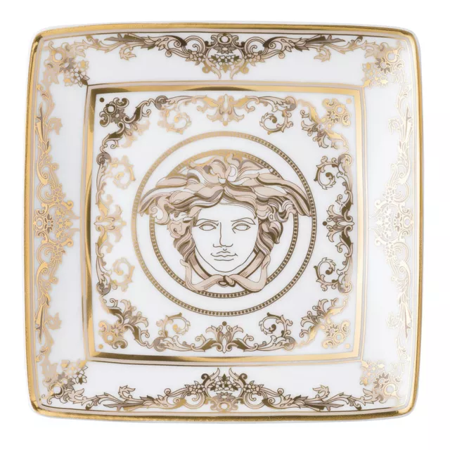 NEW Rosenthal Versace Medusa Gala Square Dish 12cm