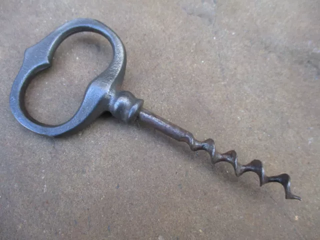 Antique Nice Old Corkscrew Cellar Wine Bottle Opener 3