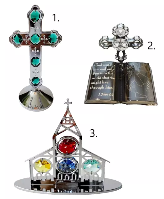 Crystocraft Crystal Religious Christianity Ornaments Figurine Swarovski Element