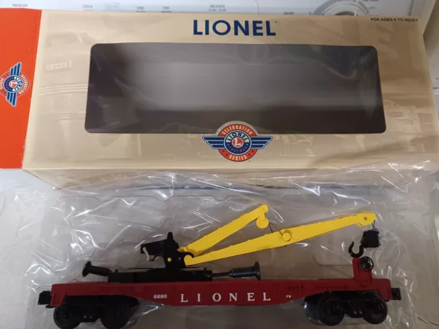 Lionel 29857 (6660) Boom Crane Car, NIB