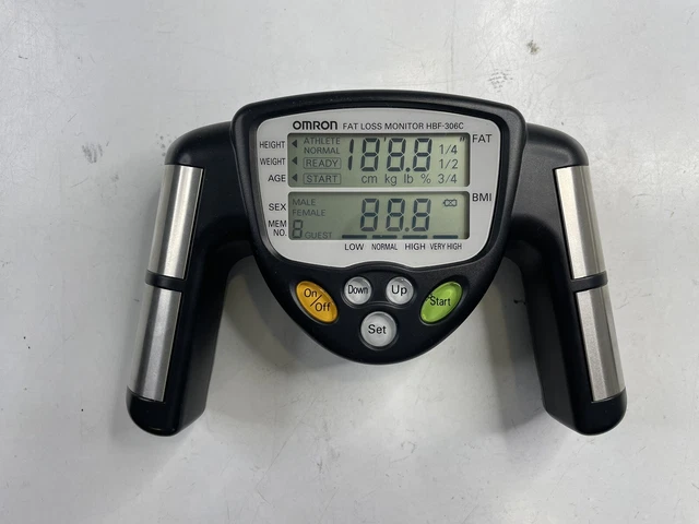 OMRON HBF 306C FAT Loss Monitor BMI Body Fat Percent Analyzer Tracker OMRON HBF 306C FAT Loss Monitor BMI Body Fat Percent Analyzer Tracker