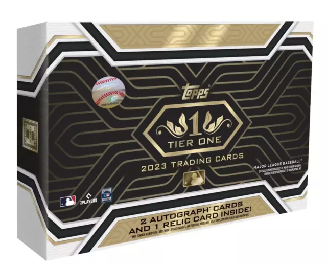 2023 Topps Tier One Baseball Factory Sealed Hobby Box 3 Hits 2 Autographs!