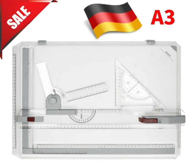 A3 Multifunktionen Kunststoff Zeichenbrett Zeichenplatte Rapid Professioneller