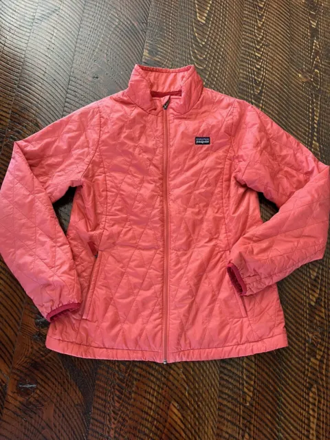 Patagonia Girl’s Jacket Primaloft Sz XXL 16-18 Coral