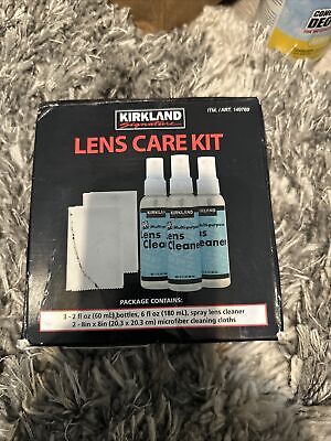 Kit limpiador en aerosol Kirkland para el cuidado de gafas Len 3 2 microfibras mejorado y mejor (SB)