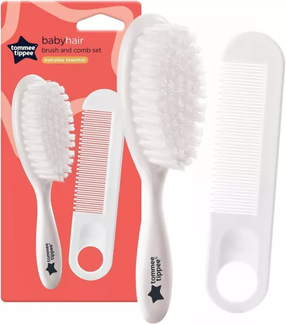 Tommee Tippee Essential Basics Brush and Comb Set 2 Count (Pack of 1)