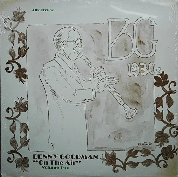 LP Benny Goodman "On The Air" Volume Two MISPRINT NEAR MINT Aircheck Records