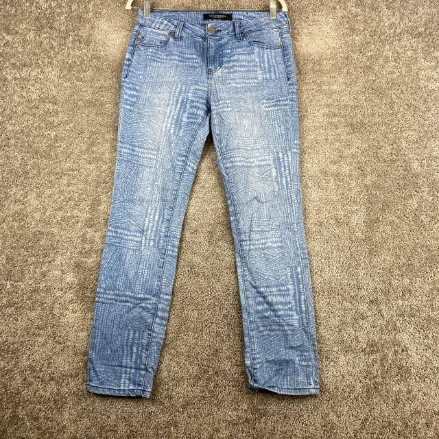 Liverpool Jeans Company Straight Leg Womens 4 Blue Low Rise 5-Pocket Medium Wash