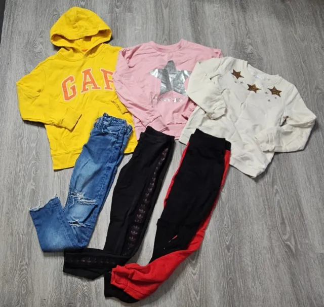 8-9 Years Girls Bundle GAP DKNY Adidas Jeans Tops Joggers (A1)