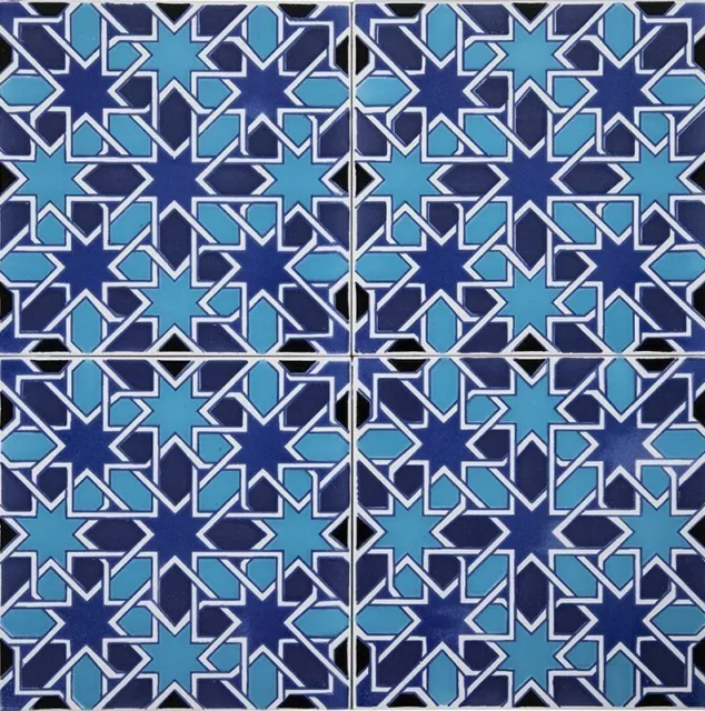 Piastrelle Marocchine Muro 20x20 Decorativi Per Bagno Cucina 12pezzo -Casablanca