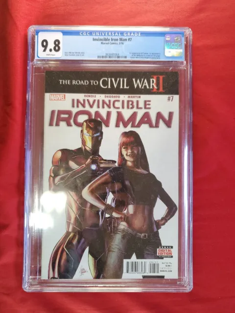 Invincible Iron Man #7. CGC 9.8. 1st App RiRi Williams. 1st Printing