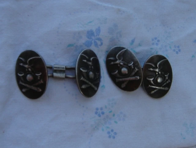 WW1 WW2 Alpini Artiglieria da Montagna Coppia di Gemelli in Argento