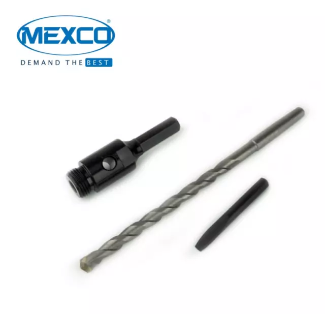 Mexco 80mm Diamond Core Drill Hex Adaptor Pack with Drift Key& A-Taper Drill Bit