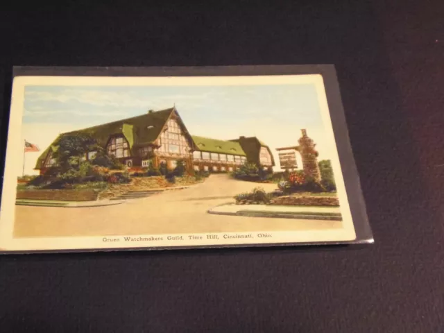 Gruen Watch Makers Guild, Time Hill, Cincinnati, Ohio Postcard