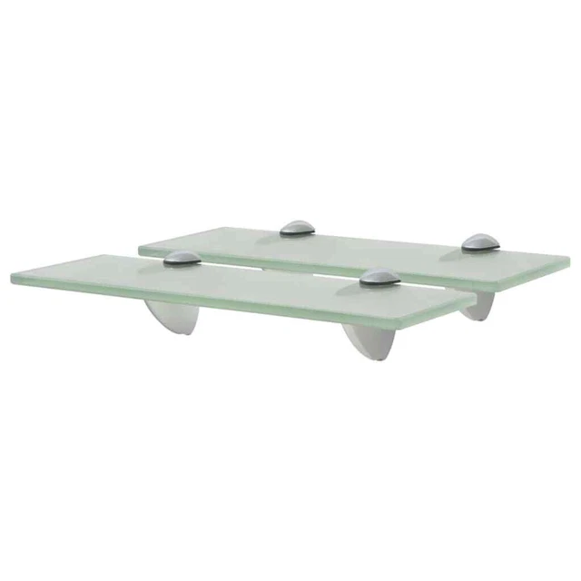 Mensole Galleggianti 2 pz in Vetro 30x20  8 mm A9Z3