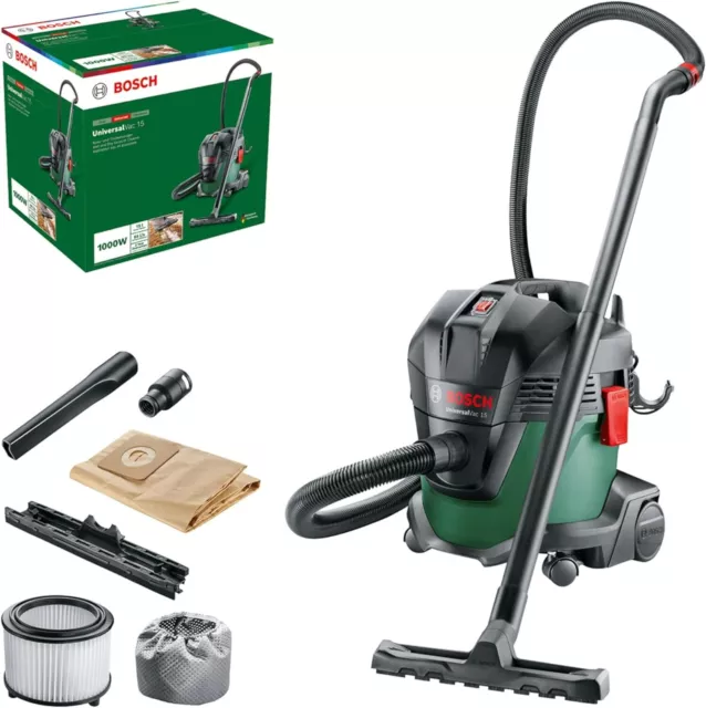 Bosch Home & Garden 1000W Wet & Dry Vacuum Cleaner & Blower (UniversalVac 15)