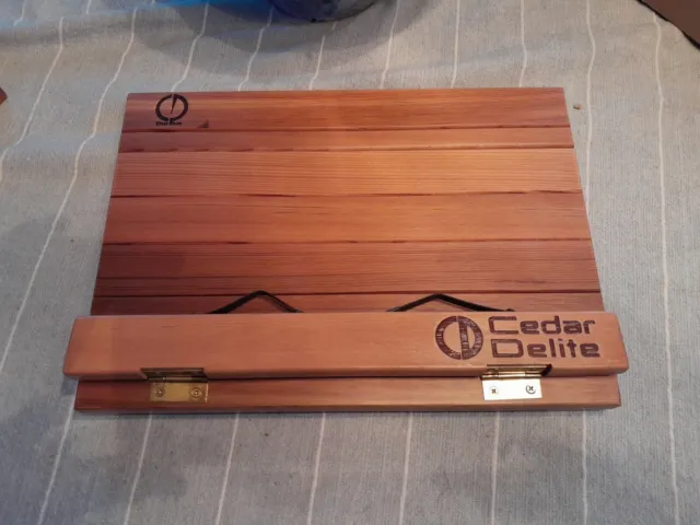New Cedar Delite Adjustable Folding Wooden Book Display Stand / Easel