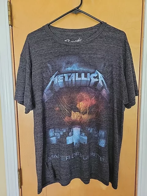 Bravado Graphic T-shirt Metallica Band shirt Black Size L Master of Puppets