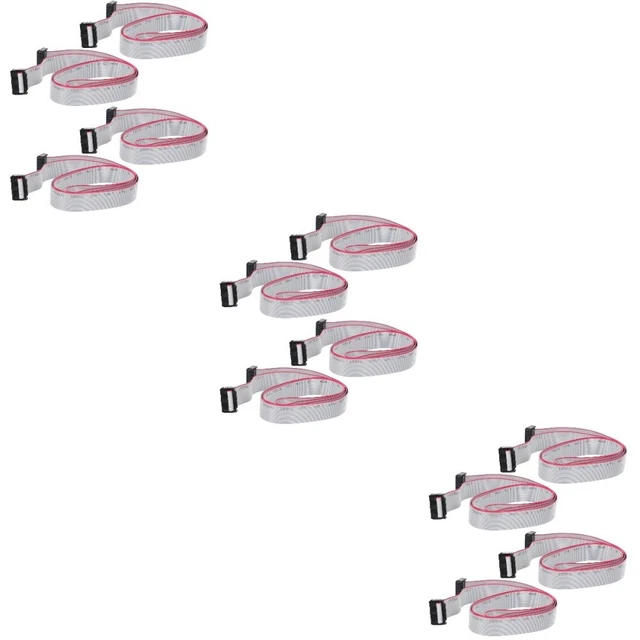12 pcs IDC Cord IDC 16 Pin Connector 16 Pin Flat Cable