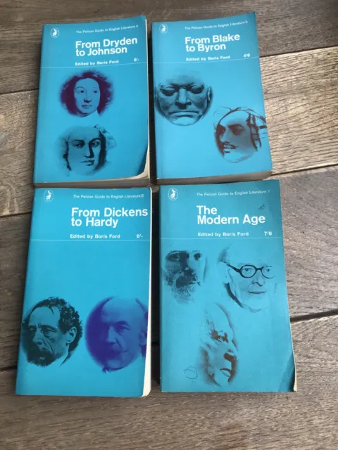The Pelican Guide to English Literature 4 5 6 & 7 By Boris Ford Pelican Books x4