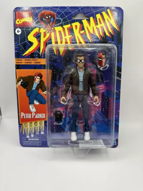 Hasbro Marvel Legends Spider-Man Retro Peter Parker 6 inch Action Figure