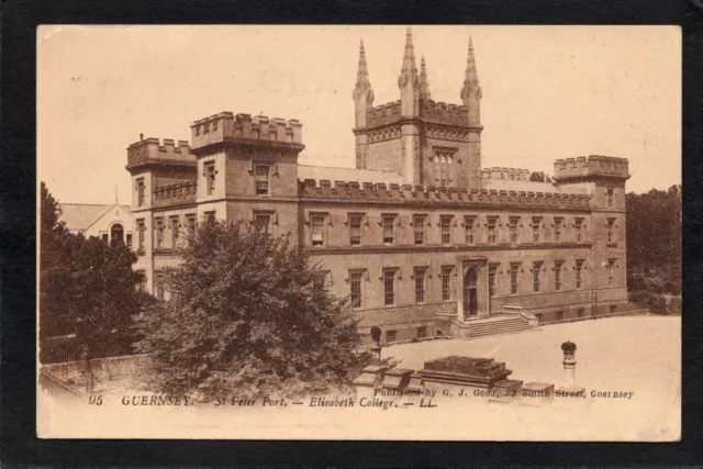 Postcard Guernsey Channel Islands the Elisabeth College by Levy LL 95