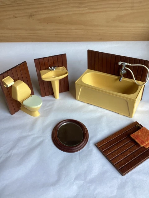 Ensemble Poupée Lundby Années 50/60 – Table Vintage Pour Maison De Poupée