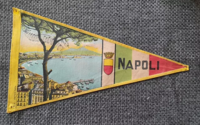 Napoli,Italy Vintage  pennant 27 cms Long