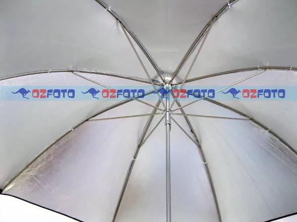 New Premium 2Pcs 33" 84cm Studio Black Silver Reflector Umbrella AU LOCAL SELLER 3