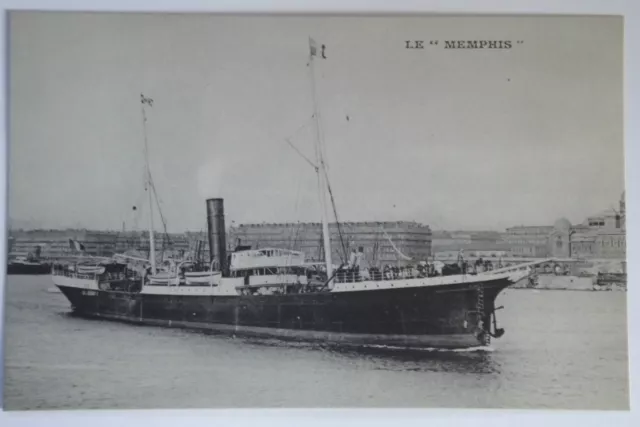 05A227 Cpa Compagnie Des Messageries Maritimes Paquebot Memphis Carte Postale