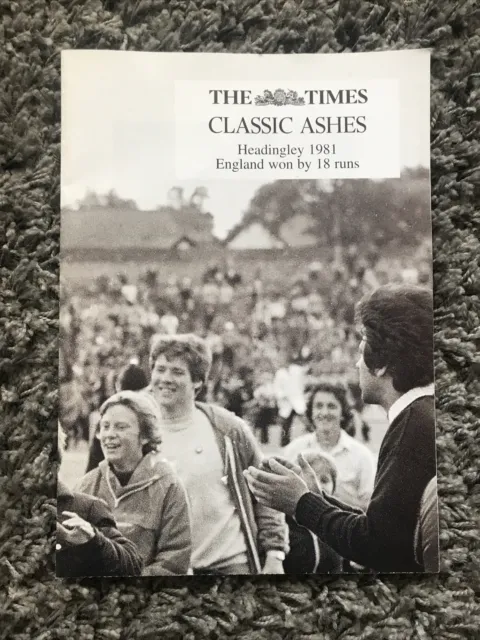 The Times Classic Ashes Headingley 1981.