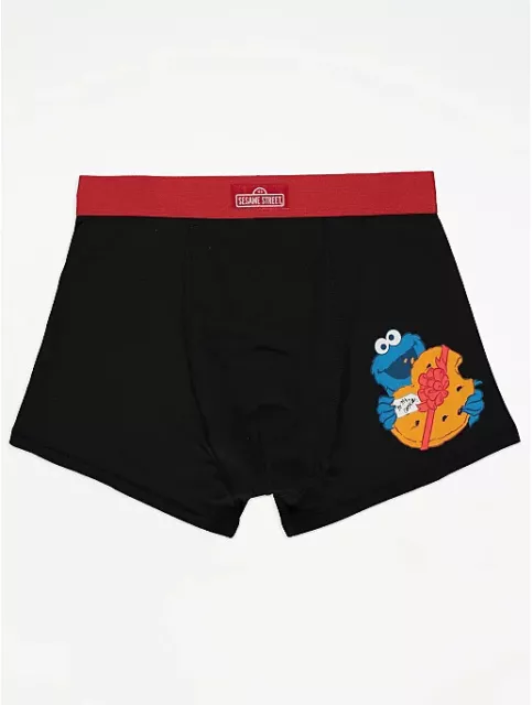 COOKIE MONSTER HIPSTER Boxers Shorts Trucks Black Size Small £8.99 -  PicClick UK