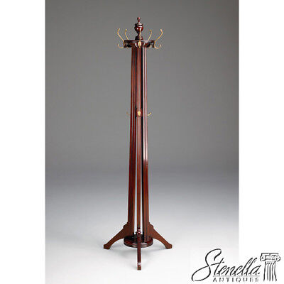 38810: Eastlake Design Victorian Style Mahogany Clothes Tree Hat Rack ~ New