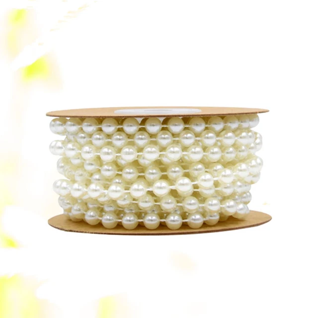 6 MM DIY Crafts Pearls Garland Pearl String Roll Wedding Decor Bulk