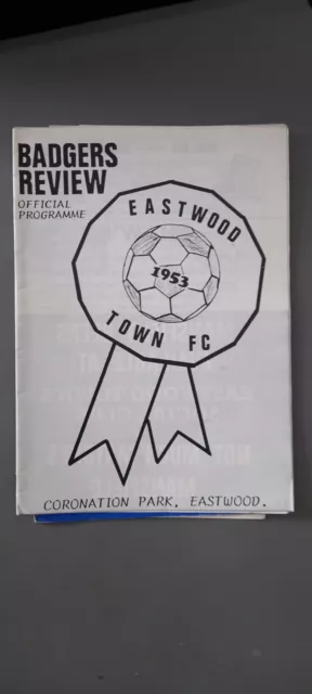 EASTWOOD TOWN v DERBY COUNTY ( Graham Wright Testimonial ) 1987/8.
