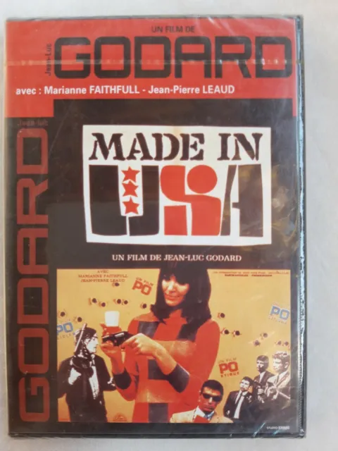 DVD MADE IN USA-Marianne Faithfull-Jean Pierre Léaud-Jean Luc Godard-Neuf