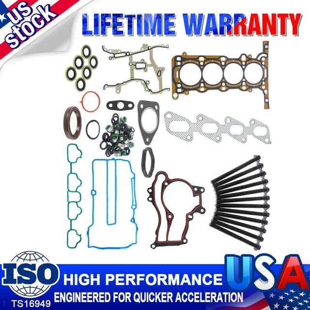 Head Gasket Bolts Set For 2013 2014 2015 2016 Chevrolet Sonic Buick Encore 1.4L