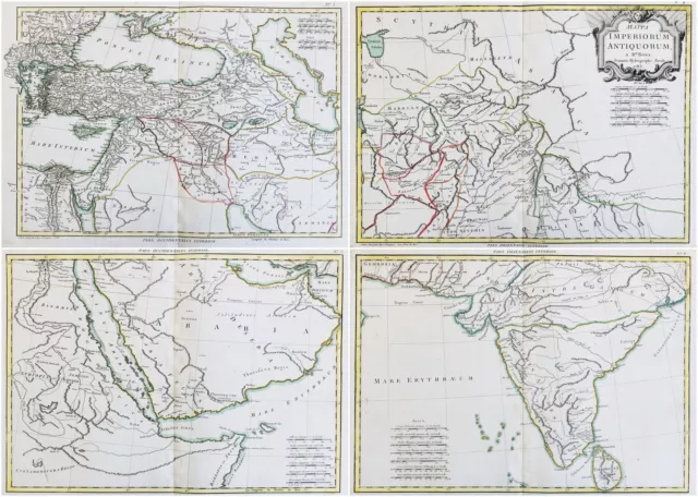 Middle East Arabia Iran India Irak Iraq Persia Persien Karte map Bonne 1783